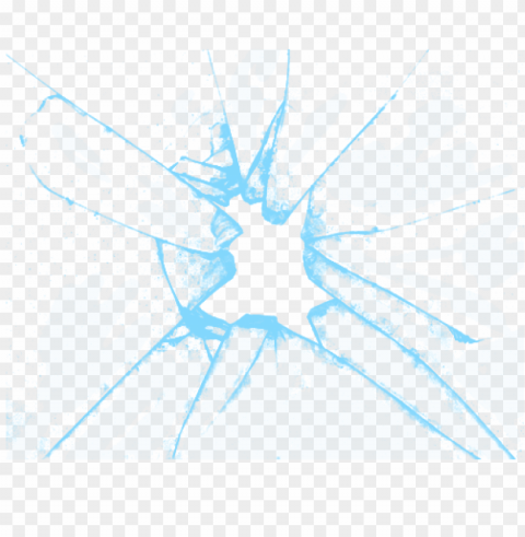 shattered glass effect Transparent Background PNG Isolated Character