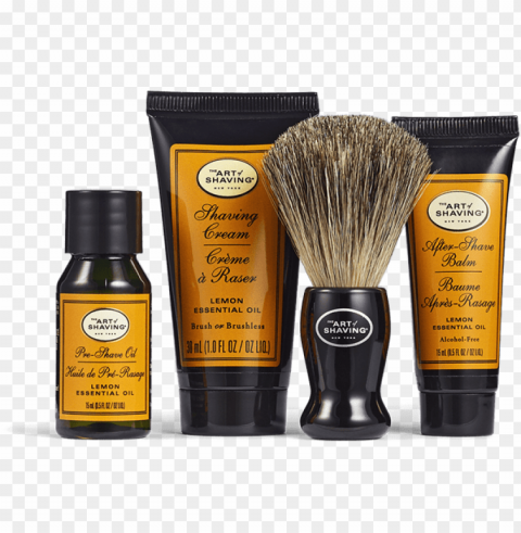 shaving starter kit - art of shavi Isolated Subject with Clear PNG Background