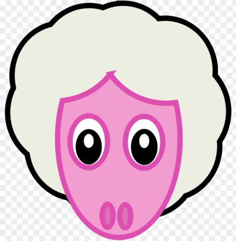 sheep face - cafepress fun with animals oval sticker Clear Background PNG Isolated Item