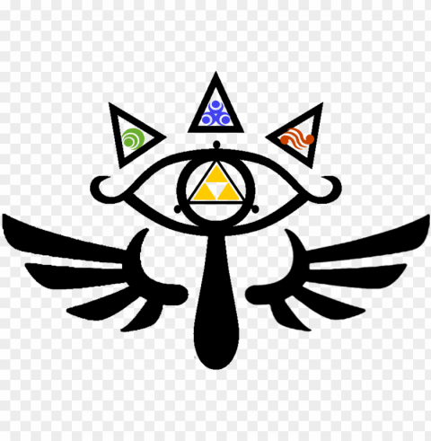 sheikah eye of truth tattoo design by souffle Transparent PNG Isolated Item with Detail PNG transparent with Clear Background ID d56c42cf