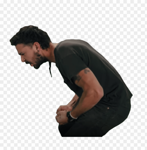 shia labeouf squat PNG with no background diverse variety