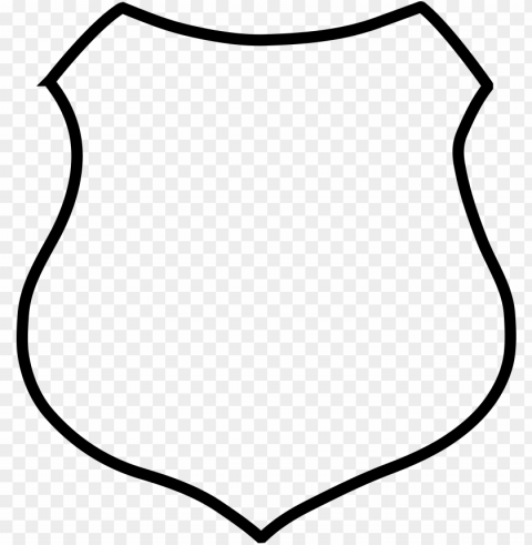 shield outline Clean Background Isolated PNG Image