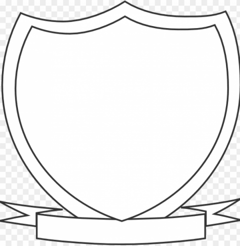 shield outline Clear Background Isolated PNG Illustration