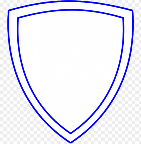 shield outline white shield with blue outline hi - shield white blue HighResolution PNG Isolated Artwork