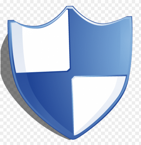 Shield Blue PNG Isolated Illustration With Clear Background