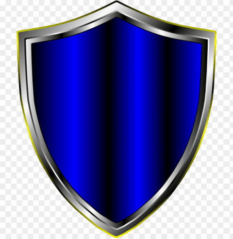 shield blue PNG Isolated Object with Clear Transparency