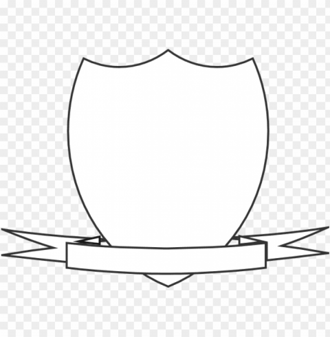 Shield Ribbon Clip Art - Empty Shield With Ribbo PNG Transparent Elements Compilation