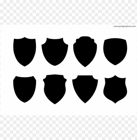 shield shapes Transparent PNG Object with Isolation