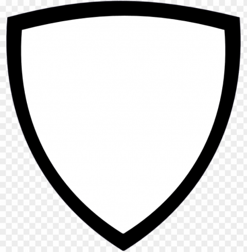 shield transparent pictures - shield logo black and white Isolated Element on HighQuality PNG