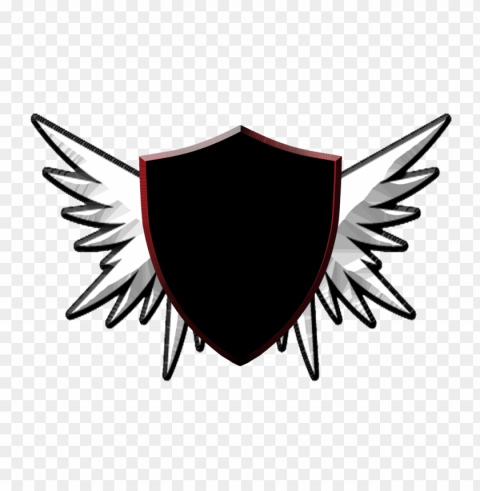 shield with wings Transparent Background Isolation in PNG Format