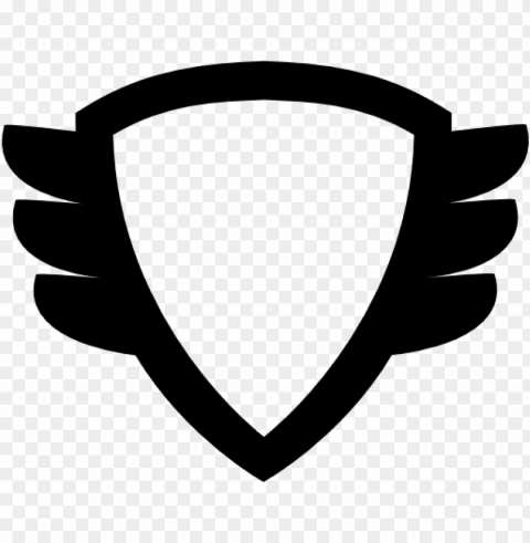 shield with wings PNG Graphic with Isolated Design