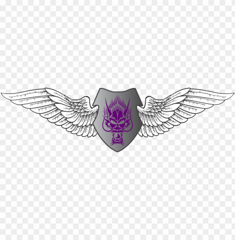 shield with wings PNG Image Isolated with High Clarity