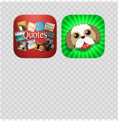 shih tzu and quotes emojis bundle on the app store - cartoo ClearCut Background PNG Isolated Item