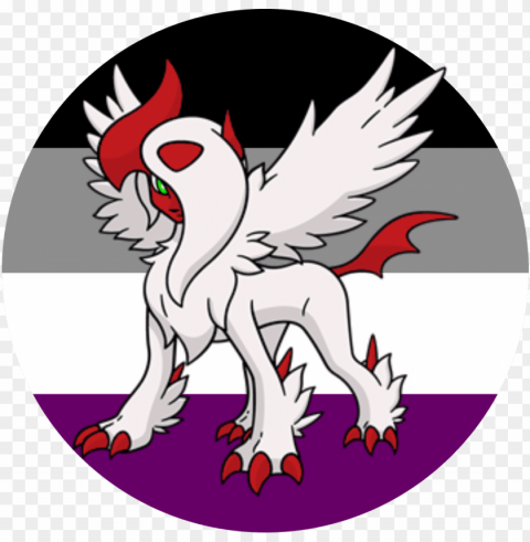 shiny absol shiny mega absol ace pride icon round icon - absol PNG Image Isolated with Clear Background