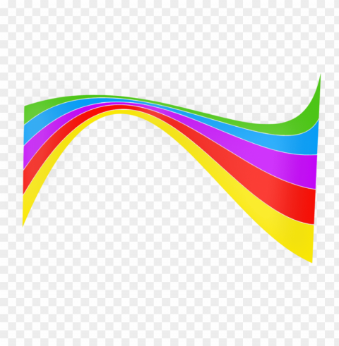shiny rainbow ribbon - rainbow vector PNG with no background diverse variety