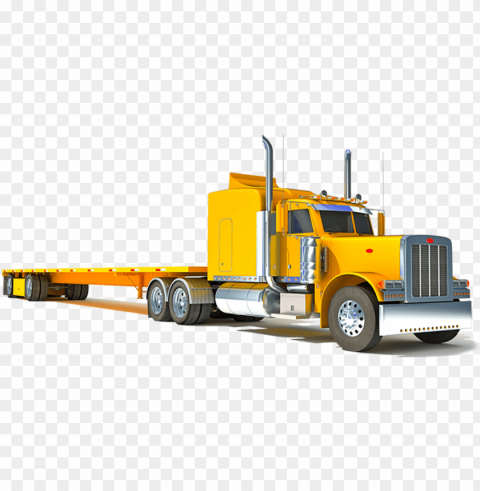 shipping containers delivery truck - trailer truck HighResolution Transparent PNG Isolated Item