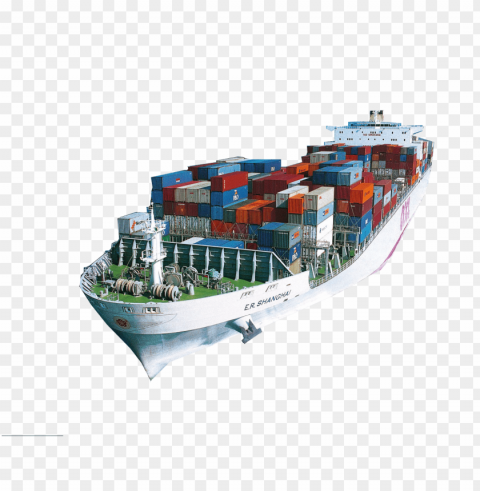 shipping Isolated Object in Transparent PNG Format