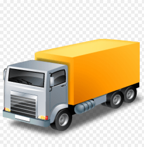 shipping truck PNG with clear background set