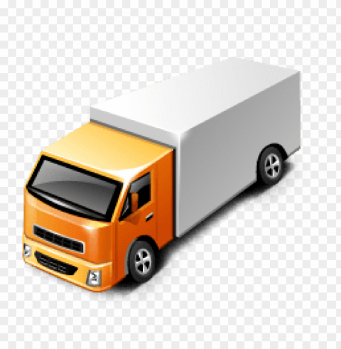shipping truck PNG with Clear Isolation on Transparent Background