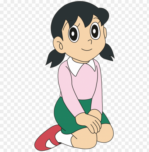 shizuka picture without nobita Clean Background Isolated PNG Graphic