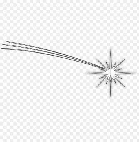 shooting star black on white clip art at clker - transparent shooting star Isolated Object on Clear Background PNG