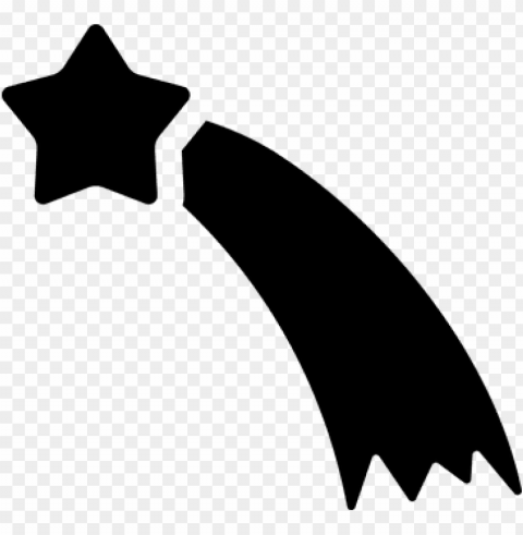 shooting star star kite shooting star shoo - silhouette of a shooting star Isolated Design Element on Transparent PNG
