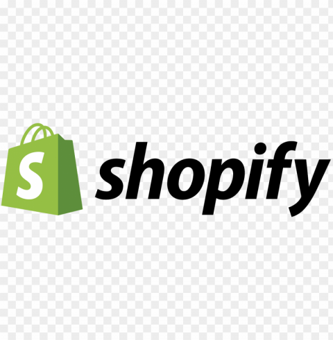 shopify text logo HighResolution Transparent PNG Isolated Item