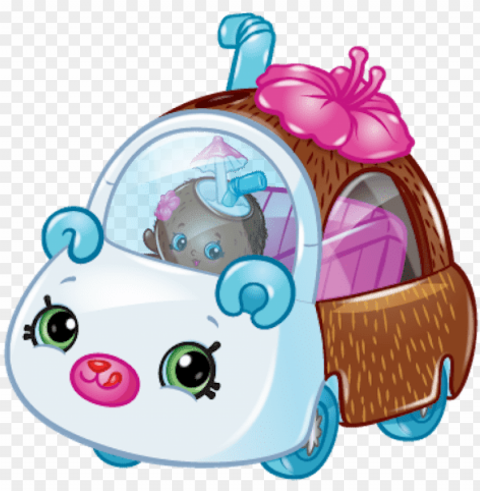 shopkins cutie cars season 3 list of characters coconut - shopkins cutie cars car High-quality transparent PNG images