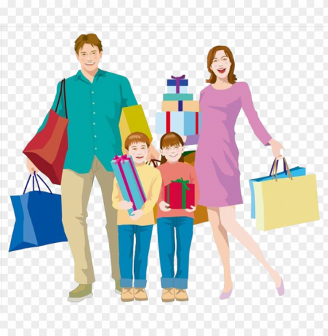 shopping bag family clip art PNG images with transparent canvas comprehensive compilation