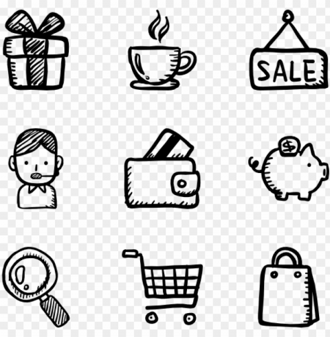 shopping elements - shoppi Isolated Character in Transparent Background PNG