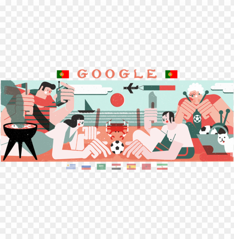 show headers - google logo world cup 2018 day 2 Isolated Character in Transparent PNG