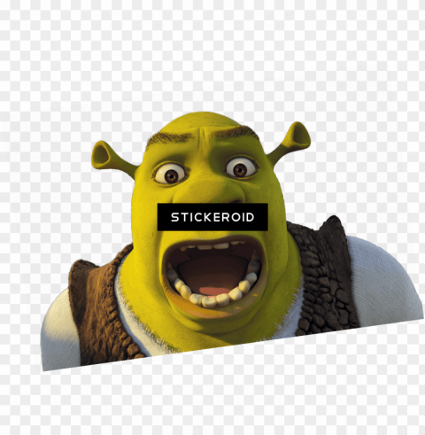 shrek open mouth - green ogre PNG images with no background comprehensive set PNG transparent with Clear Background ID c660fe5e