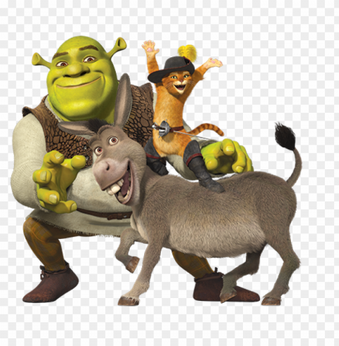 shrek and donkey HighResolution PNG Isolated Illustration