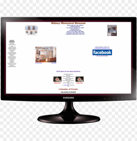 sidney historical association website design web design - computer monitor PNG images for editing