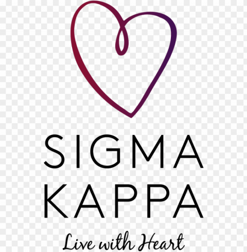 sigma kappa live with heart PNG Image Isolated with HighQuality Clarity