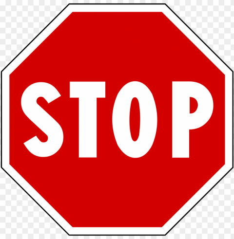 sign stop cars PNG with alpha channel for download