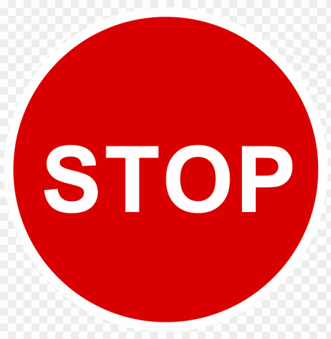 sign stop cars transparent PNG with clear background extensive compilation - Image ID 88b0bf46