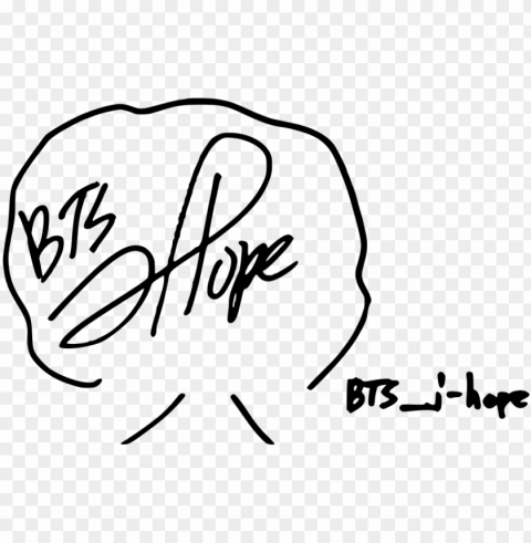 signature of bts' j-hope - bts j hope autograph Free PNG images with transparent layers