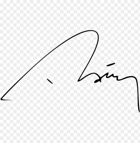 signature PNG with Isolated Object and Transparency