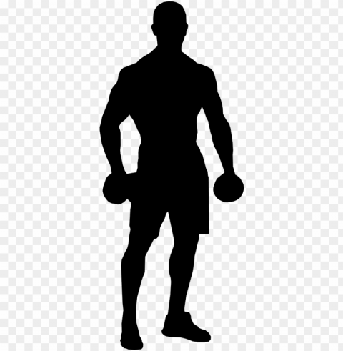 silhouette athletic body - man fitness figure vector Clear background PNG images bulk