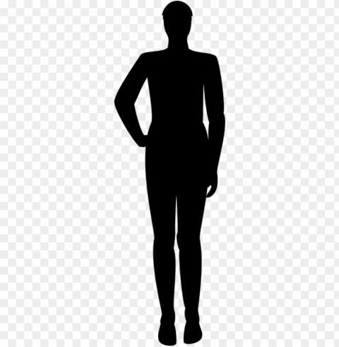 silhouette homme debout PNG Graphic with Isolated Transparency