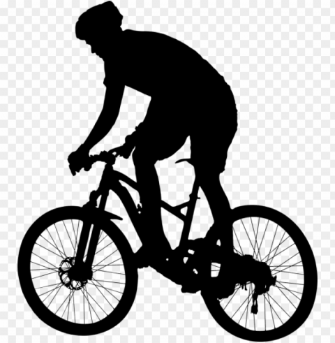 silhouette man on bike PNG files with clear background collection