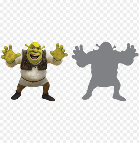 silhouette - shrek forever after HighResolution Isolated PNG with Transparency