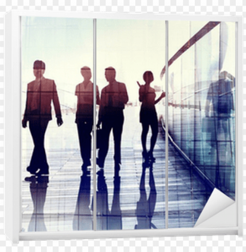 silhouettes of business people walking in the office - international and comparative employment relations Transparent PNG Isolated Design Element PNG transparent with Clear Background ID 3a0f1b7d