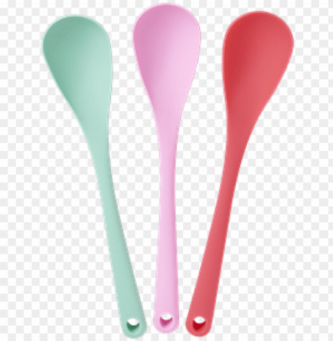 silicone cooking spoons - rice spatula heart shaped Clear PNG graphics free