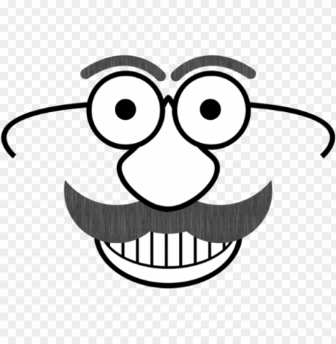 silly cartoon face PNG files with clear background variety
