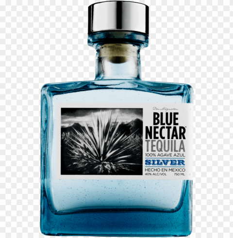 silver - blue nectar tequila Transparent PNG Isolated Design Element