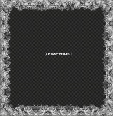 silver christmas frame border PNG transparent images for printing - Image ID f0302f70