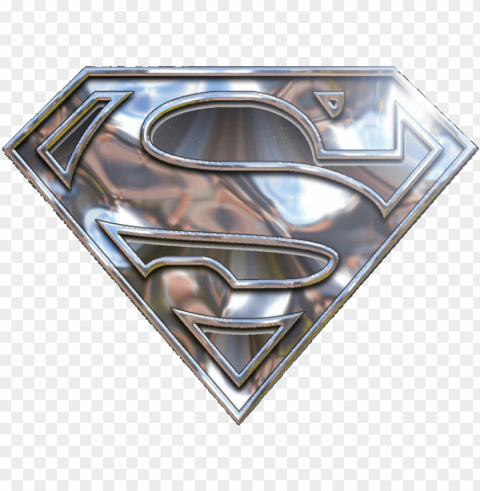 silver chrome superman logo - superman logo animated gif HighQuality Transparent PNG Object Isolation
