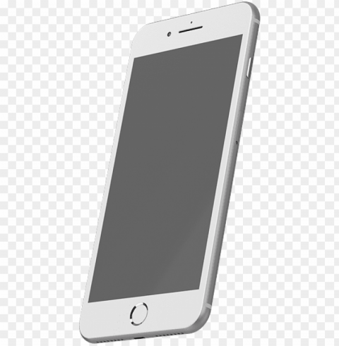 silver iphone mockup - smartphone Isolated Character on Transparent Background PNG